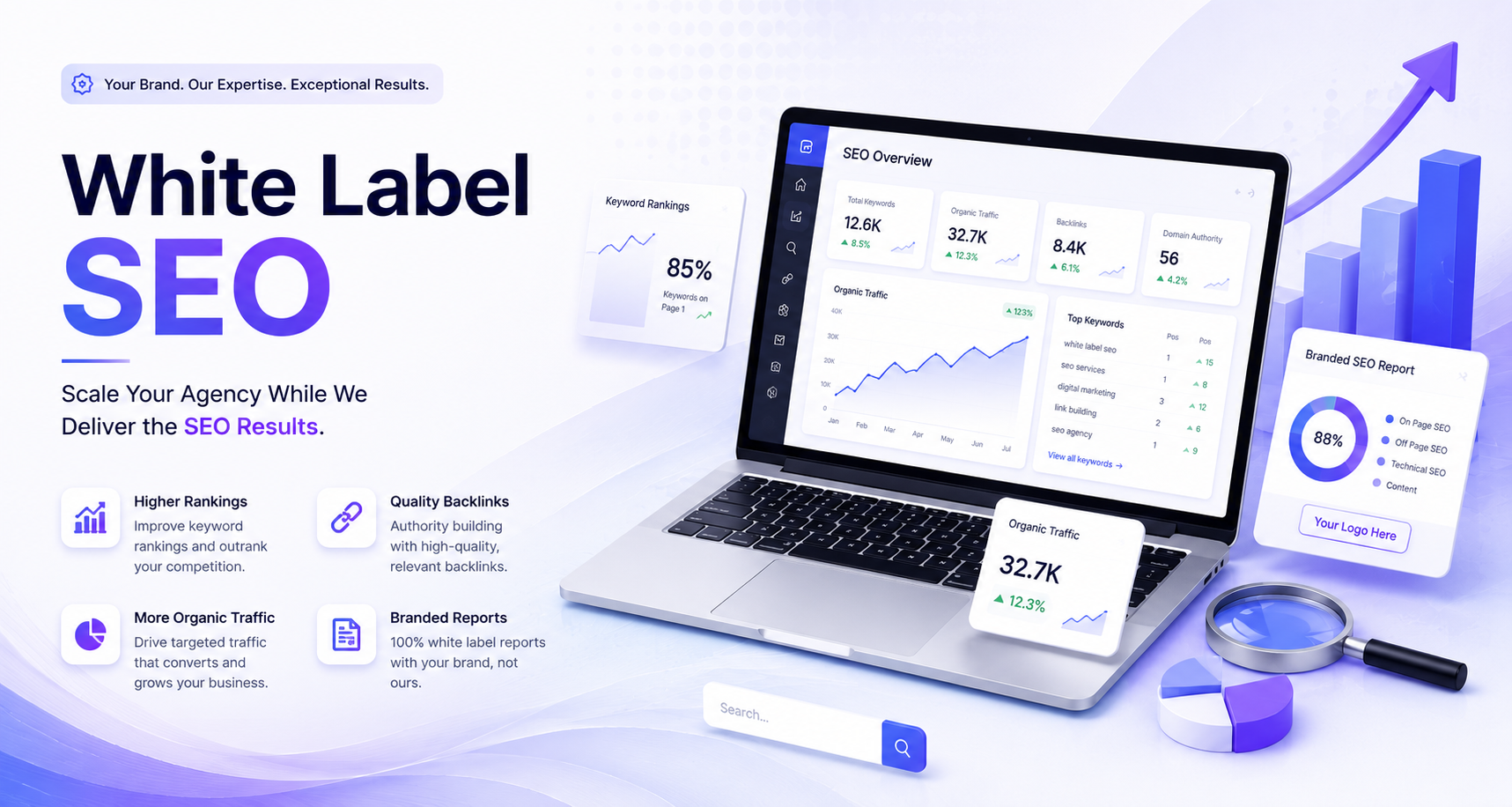 White Label SEO Illustration